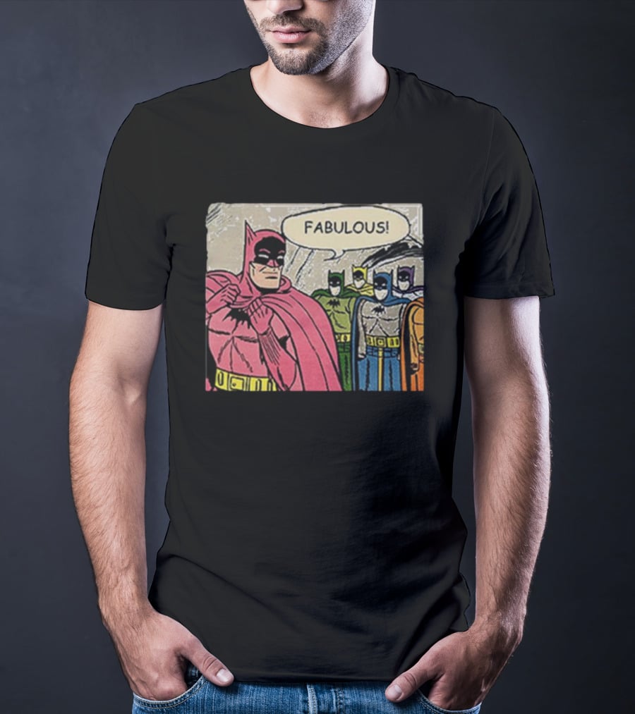Batman Fabulous Pink Costume Comic Panel T-Shirt