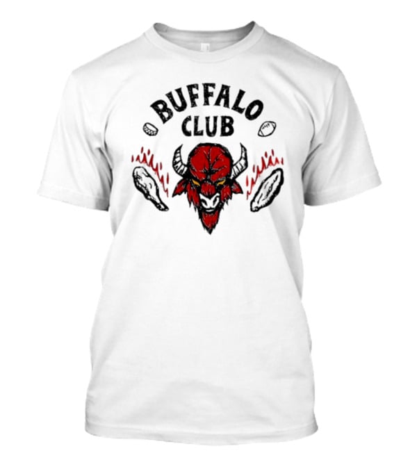 Buffalo Bills X Stranger Things Buffalo Club Demogorgon Horns Football Fusion T-Shirt