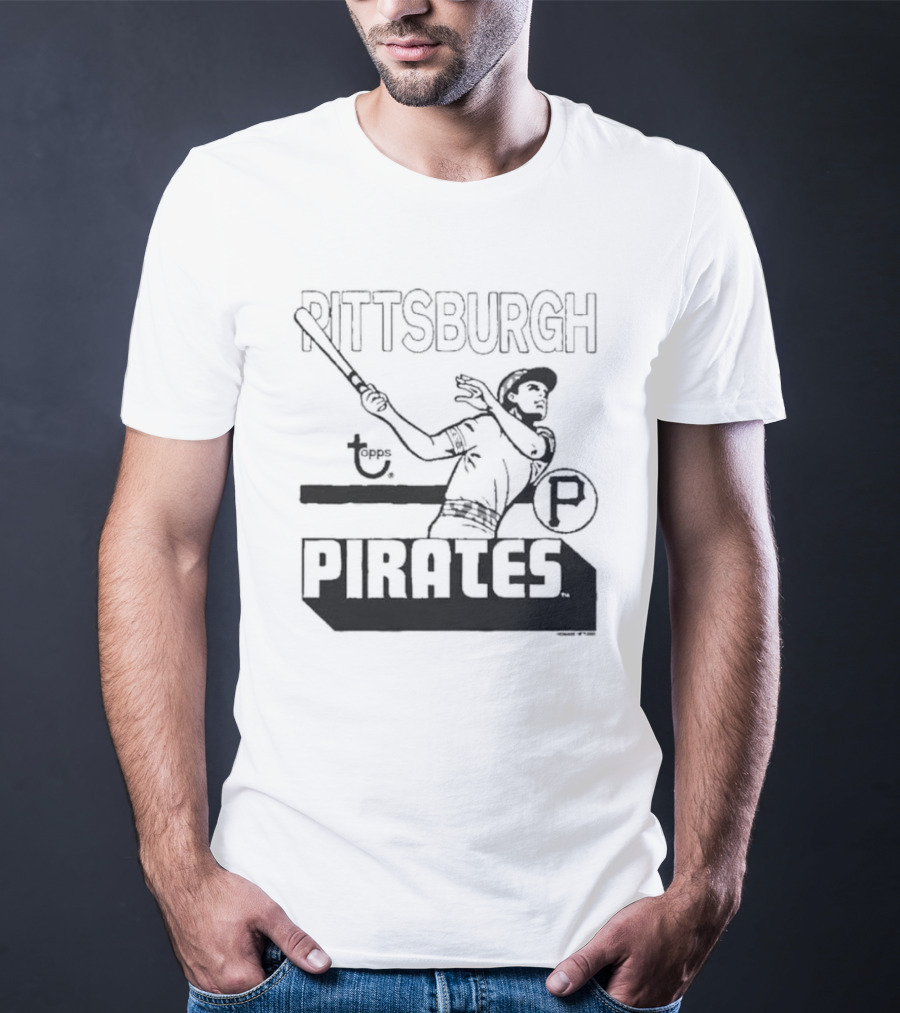 Pittsburgh Pirates Topps Retro Baseball Player T-Shirt