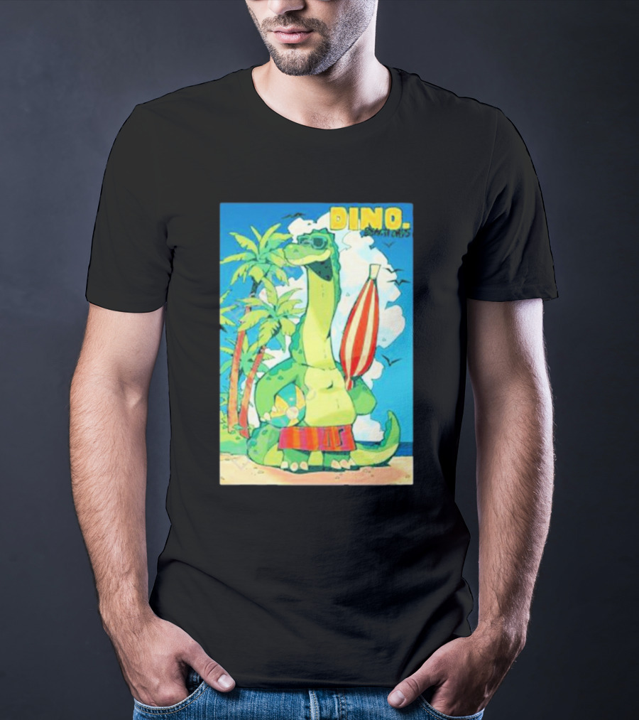 Dino Beach Days Noodle Shop Adventures T-Shirt