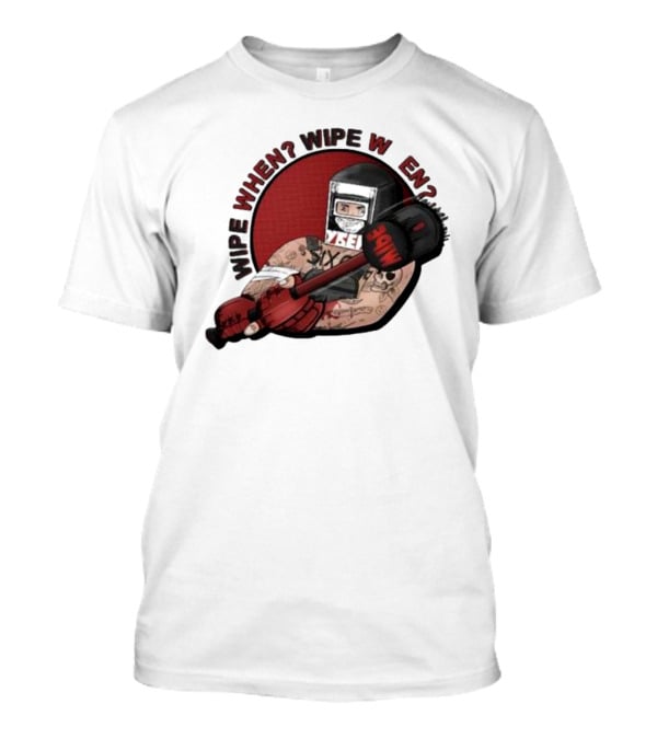 Wipe When? Wipe W En? Hammer Tattooed Fighter T-Shirt