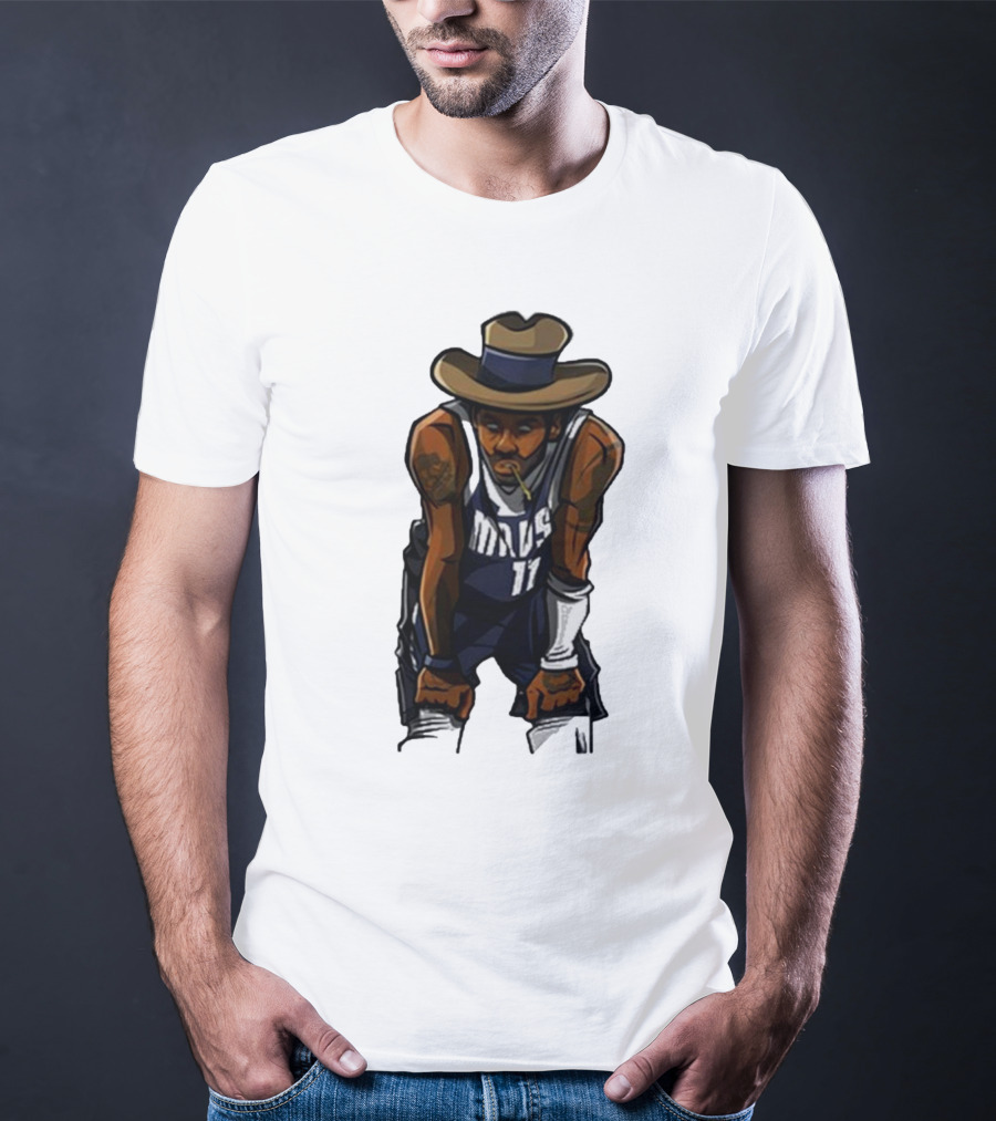 Kyriewrld Merch Cowboy Kai Mavs 11 Basketball Cartoon T-Shirt
