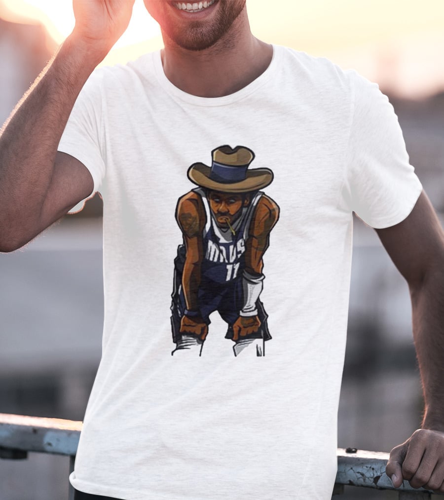 Kyriewrld Merch Cowboy Kai Mavs 11 Basketball Cartoon T-Shirt