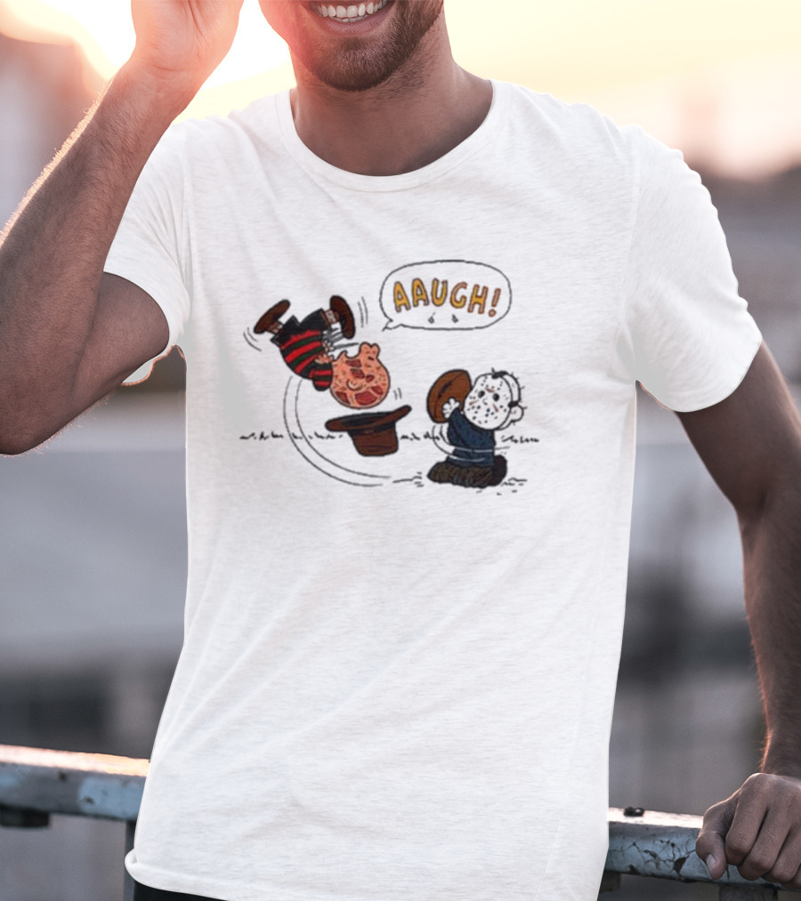 Aaugh Freddy Charlie Brown Halloween Mashup T-Shirt