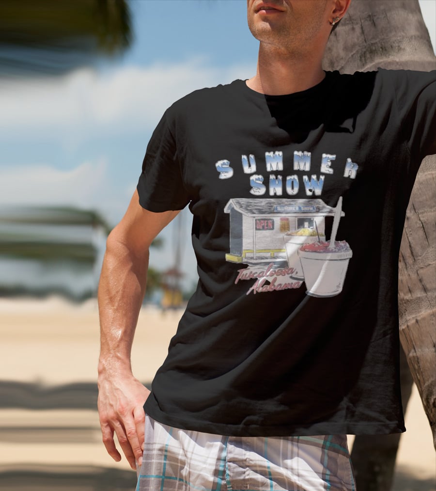 Summer Snow Tuscaloosa Alabama Open Shaved Ice Cups T-Shirt