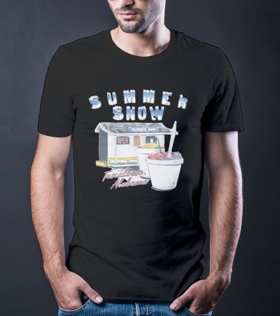 Summer Snow Tuscaloosa Alabama Open Shaved Ice Cups T-Shirt