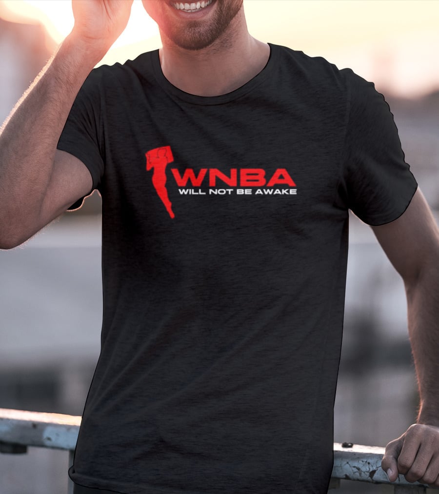 Jidion Merch WNBA Will Not Be Awake Red T-Shirt