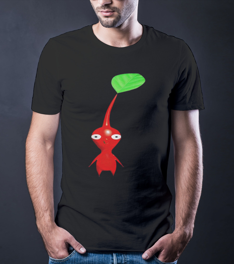 Pikmin Red Pikpik Character With Leaf Stem T-Shirt