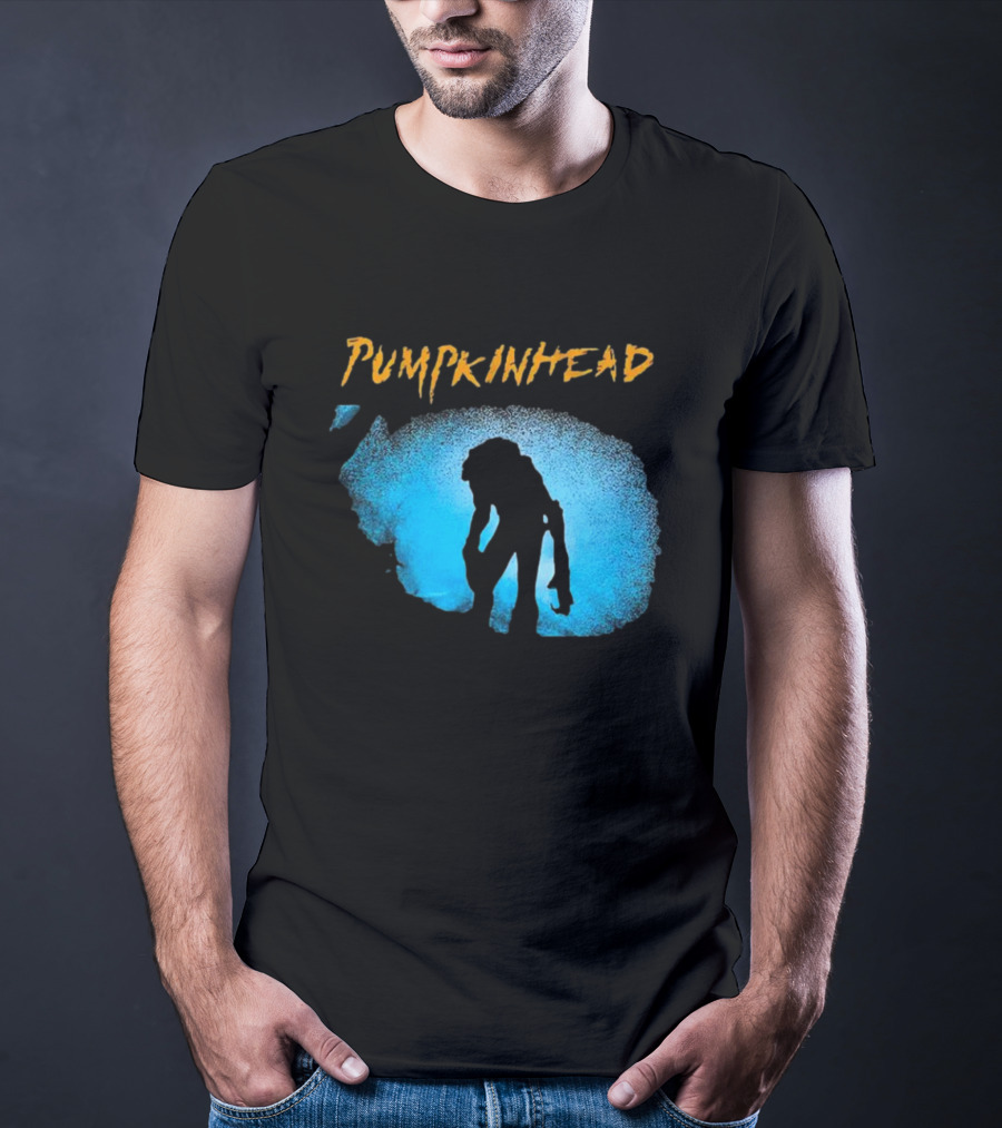Pumpkinhead Horror Icon Silhouette Blue Glow T-Shirt