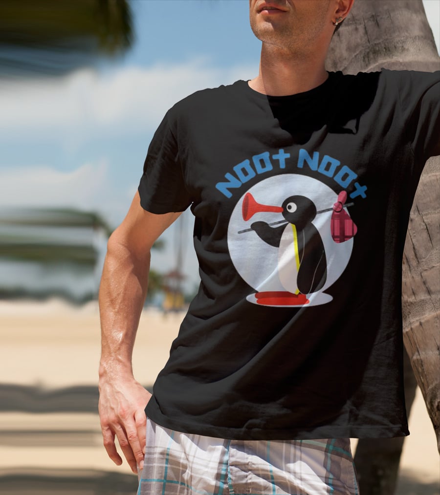 NOOT NOOT Pingu Penguin Red Horn Backpack Circle T-Shirt