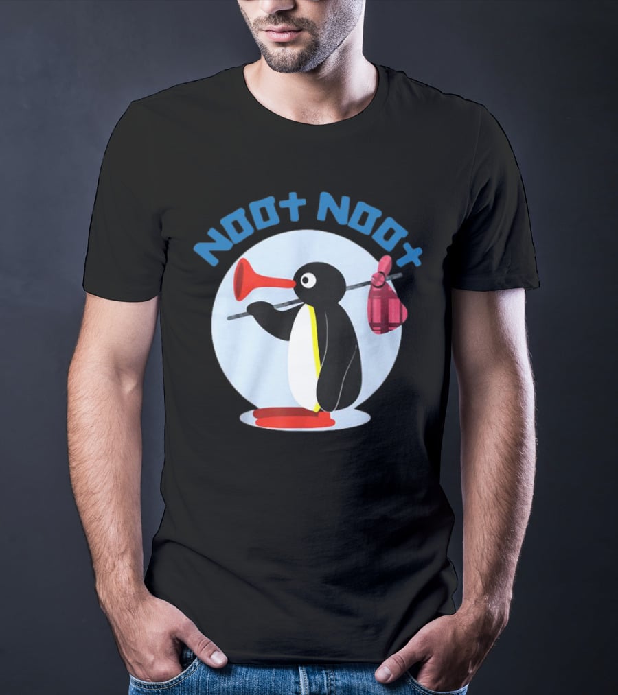 NOOT NOOT Pingu Penguin Red Horn Backpack Circle T-Shirt