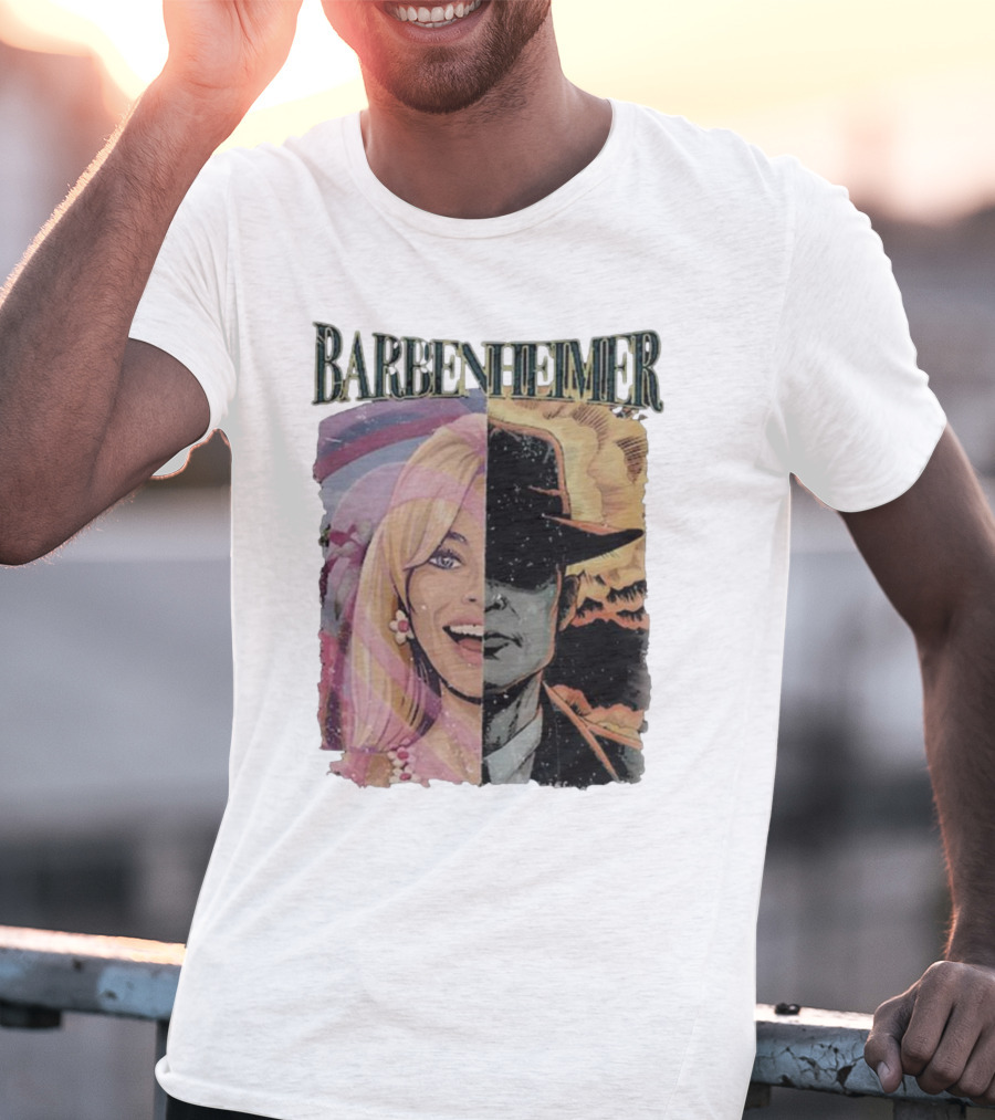 Barbenheimer Vintage I Survived Barbie Oppenheimer Fusion Uk Best Bernheimer India T-Shirt