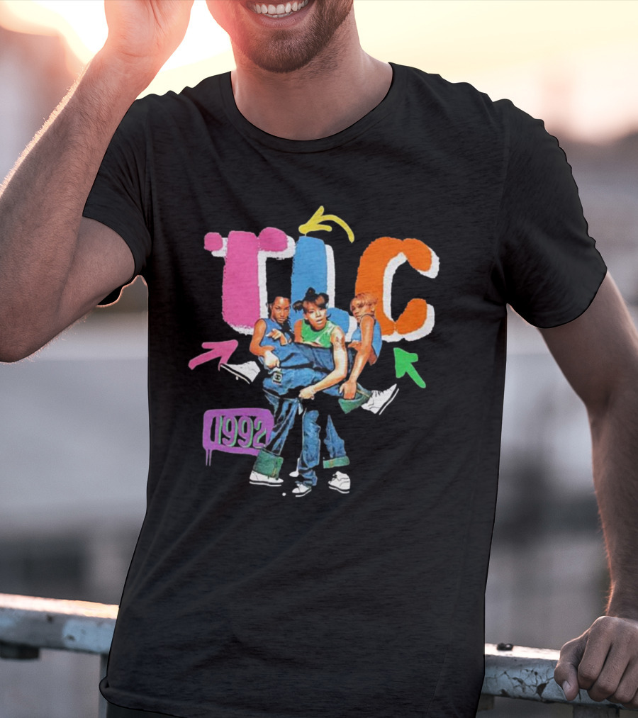 TLC 1992 Attractive Kicking Group T-Shirt