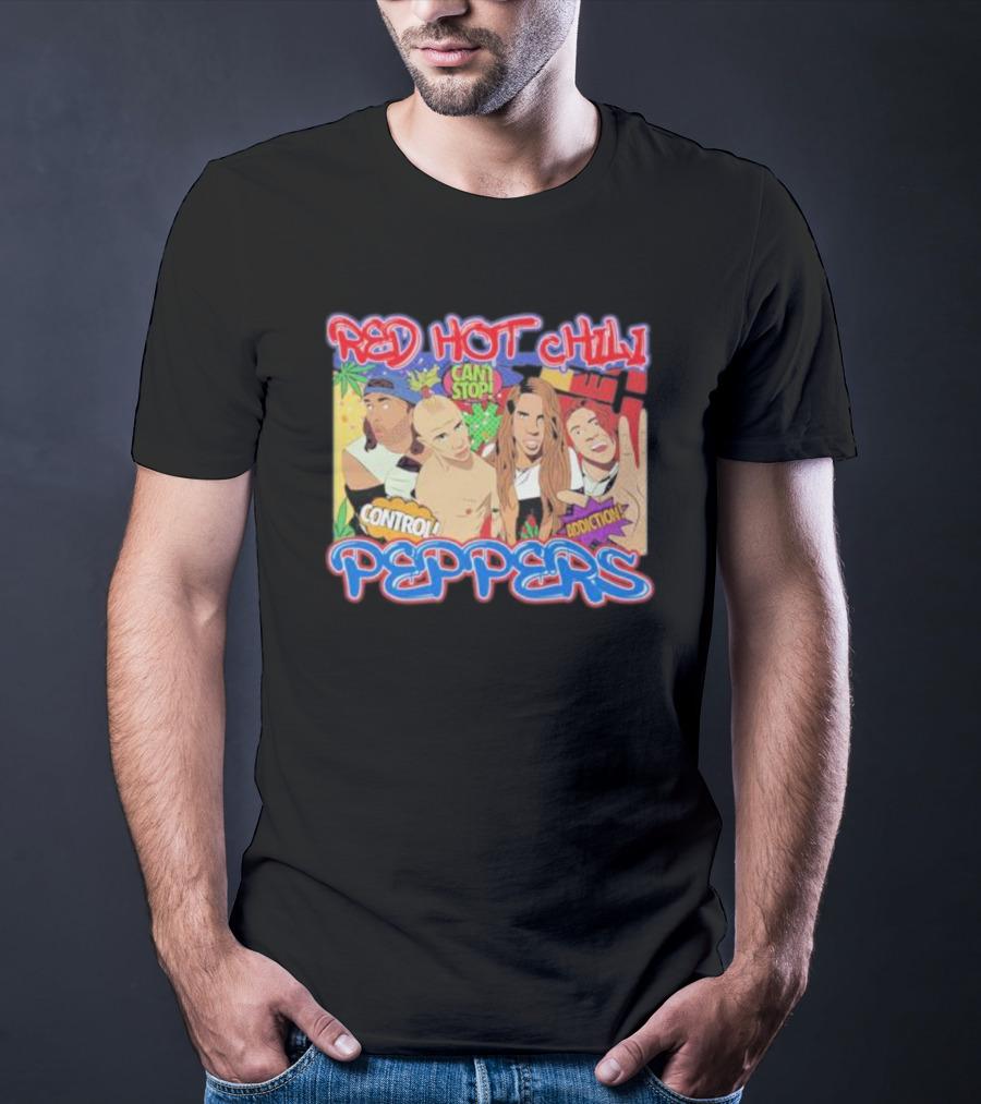 Red Hot Chili Peppers Can't Stop Control Addiction T-Shirt