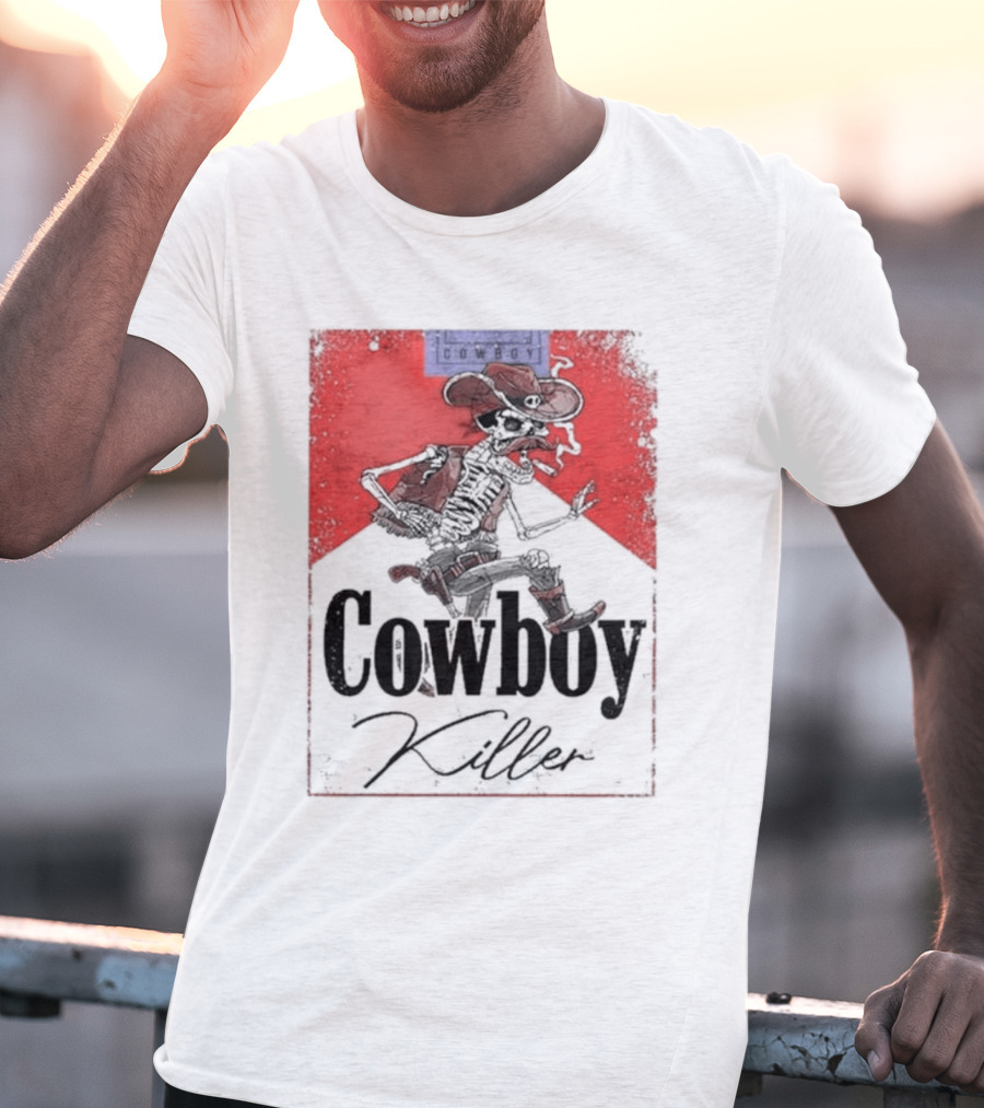 Cowboy Killer Jason Aldean Skeleton Cowboy T-Shirt