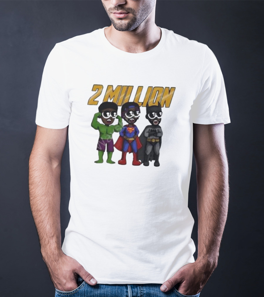 Daydrian Harding 2 Million Subscribers Superhero T-Shirt