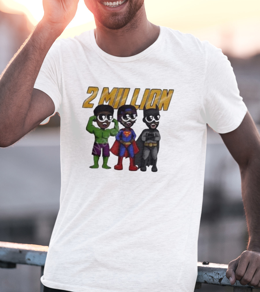 Daydrian Harding 2 Million Subscribers Superhero T-Shirt