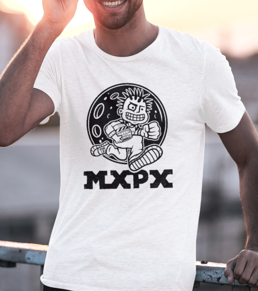 Mxpx Find A Way Home Moon Space PX Moon Punk Character T-Shirt