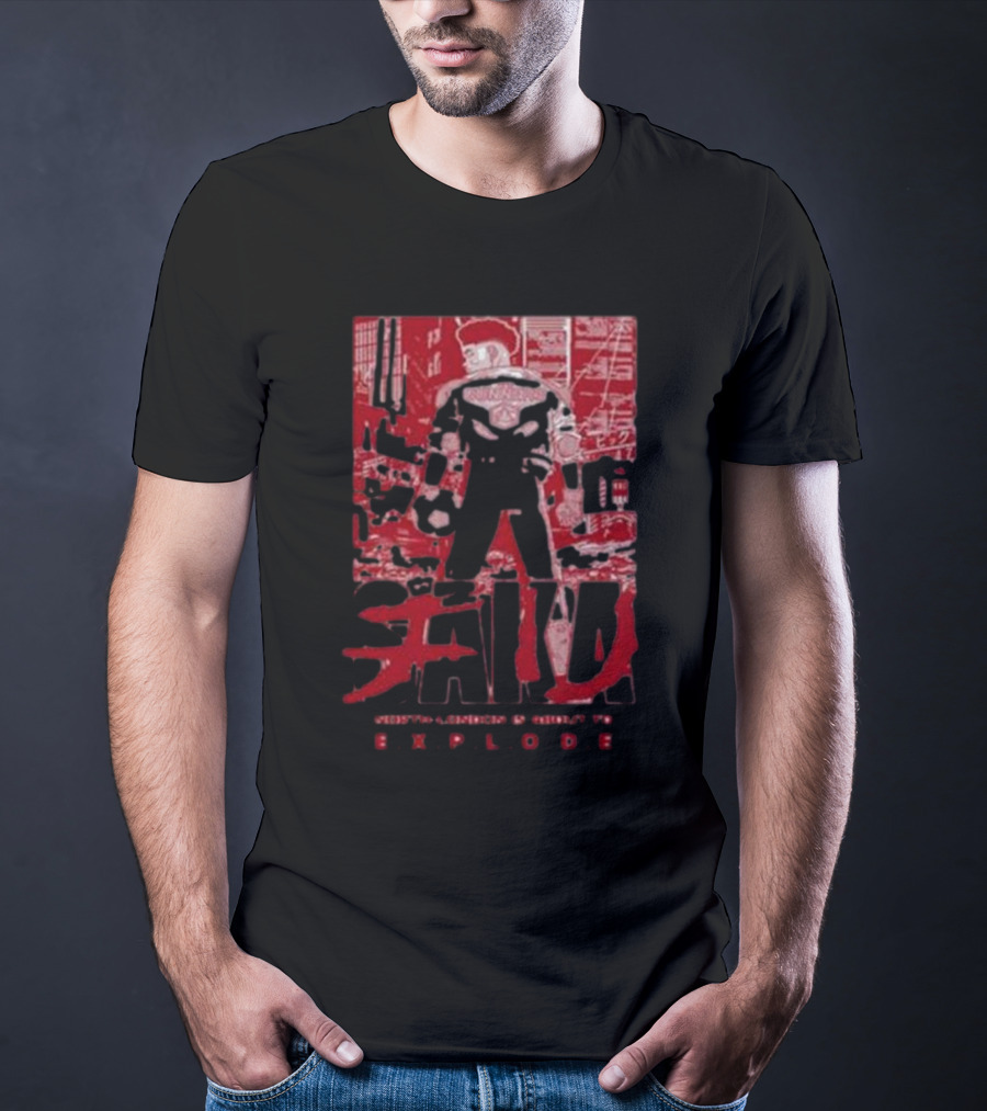 Cunners North London Sakura Manga Explode Iconic Red Urban T-Shirt