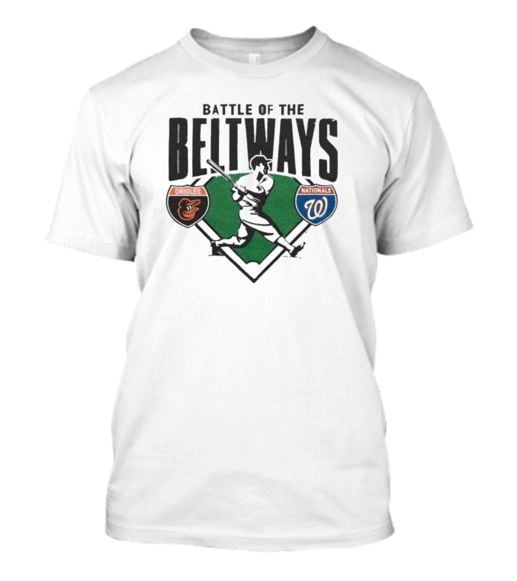 Battle Of The Beltways Orioles Nationals Baseball Rivalry Matchup T-Shirt