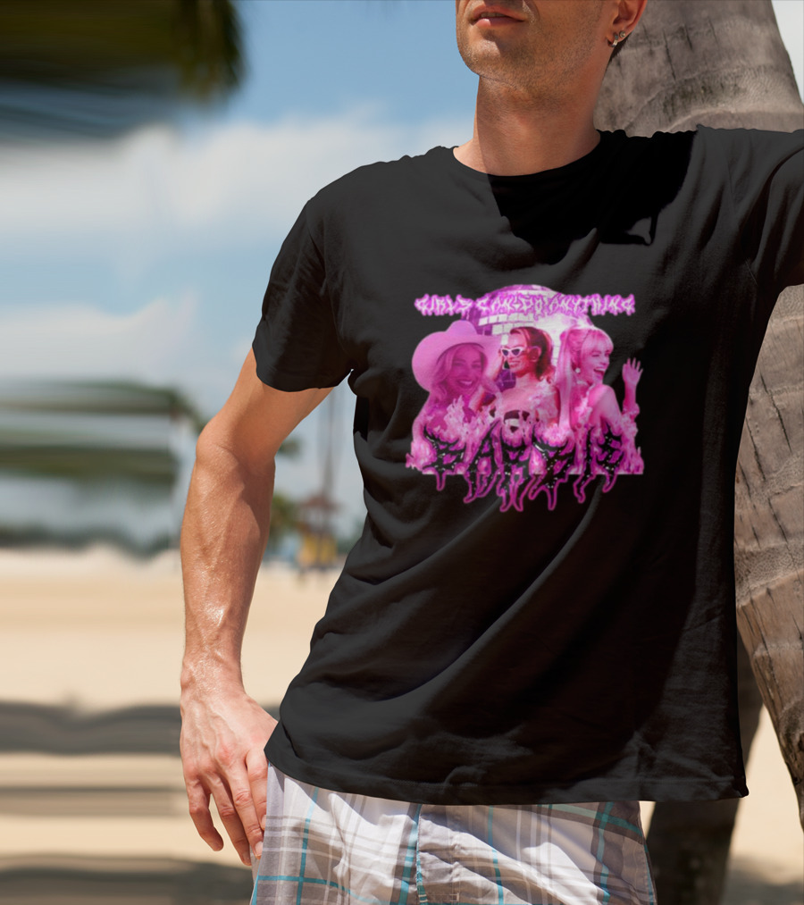 Sadstreet Margot Robbie Barbie Girls Can Do Anything T-Shirt