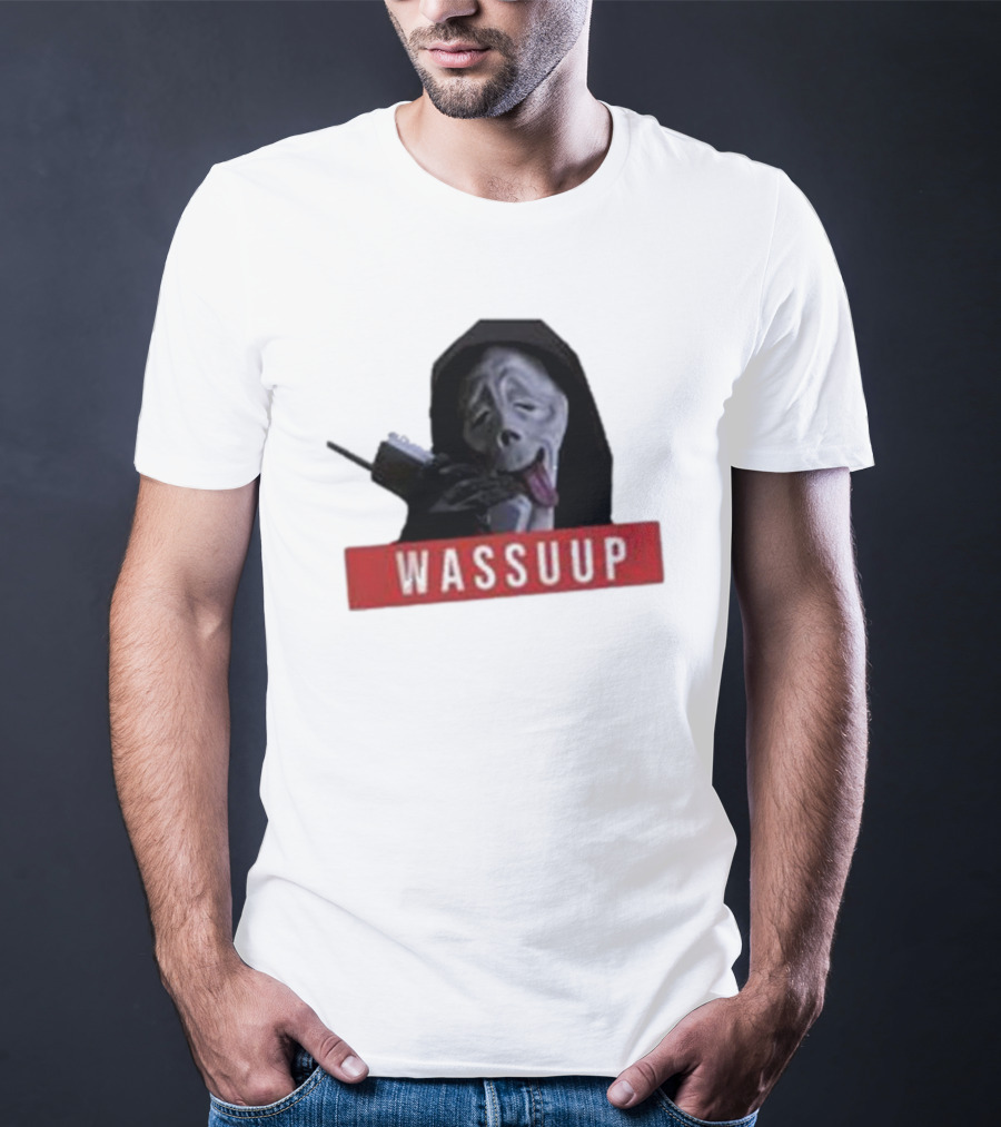 Wassup Ghostface Parody New Skeleton T-Shirt