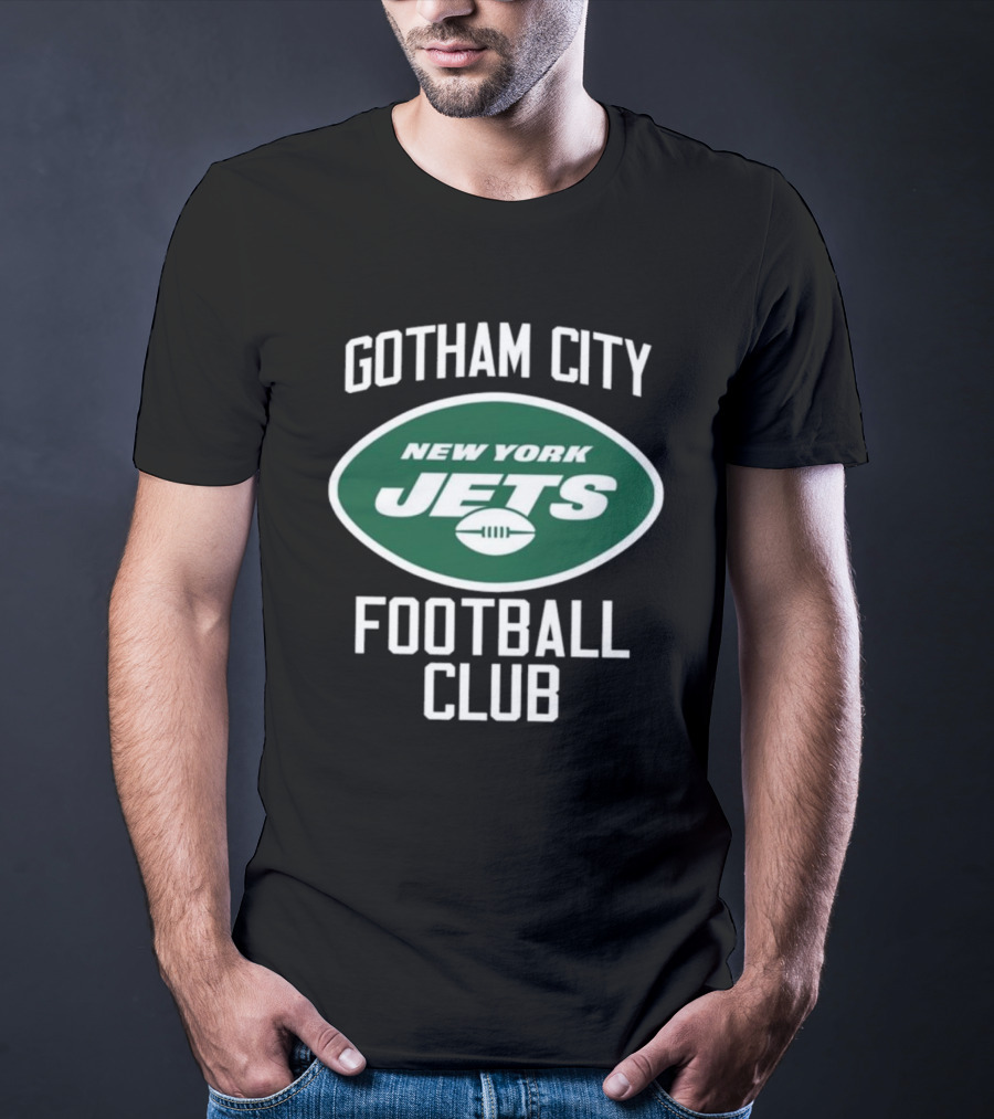 New York Jets Gotham City Football Club New York Football T-Shirt