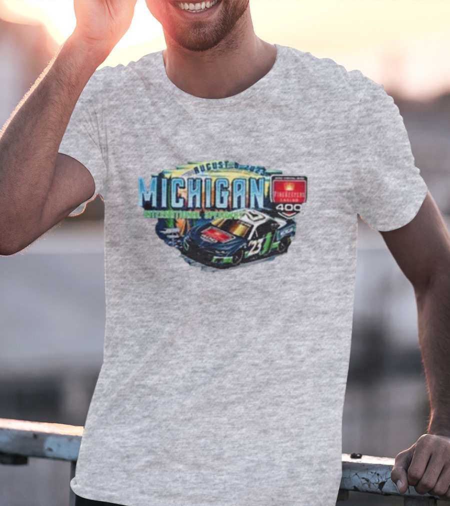 August Michigan International Speedway FireKeepers Casino 400 Race Car 23 T-Shirt
