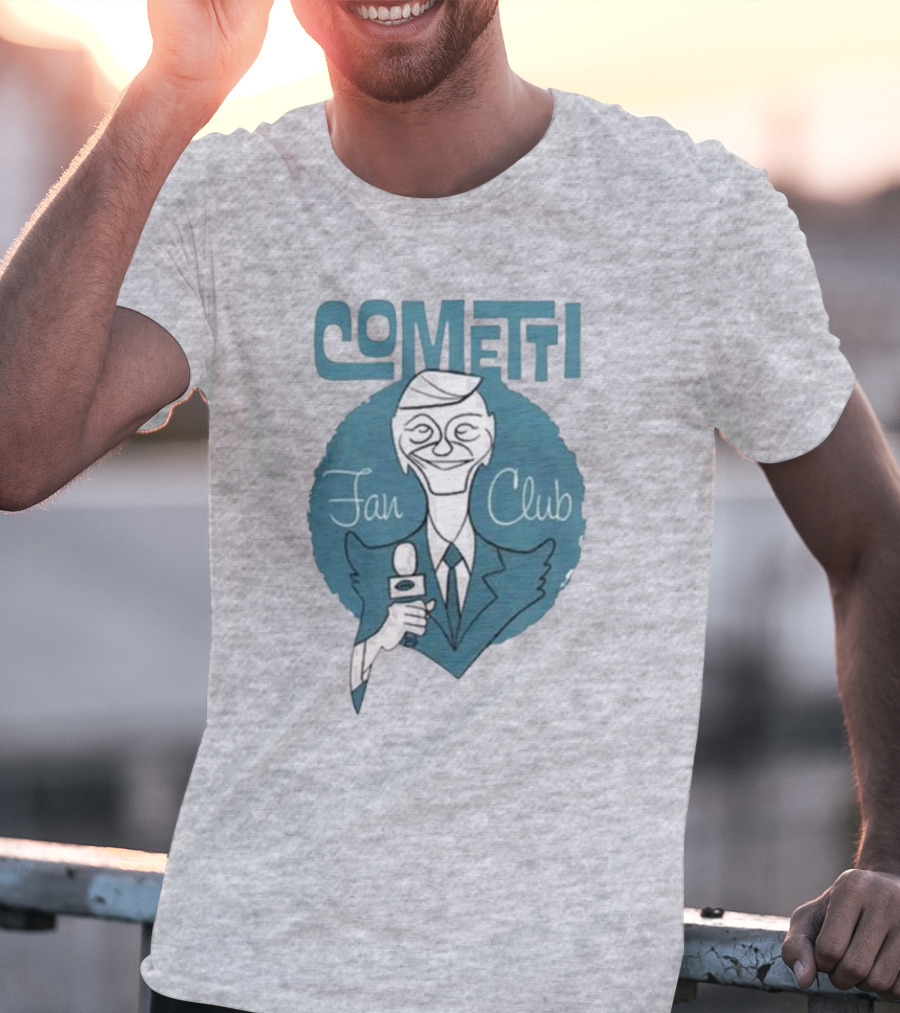 Cometti Fan Club Cartoon Microphone T-Shirt