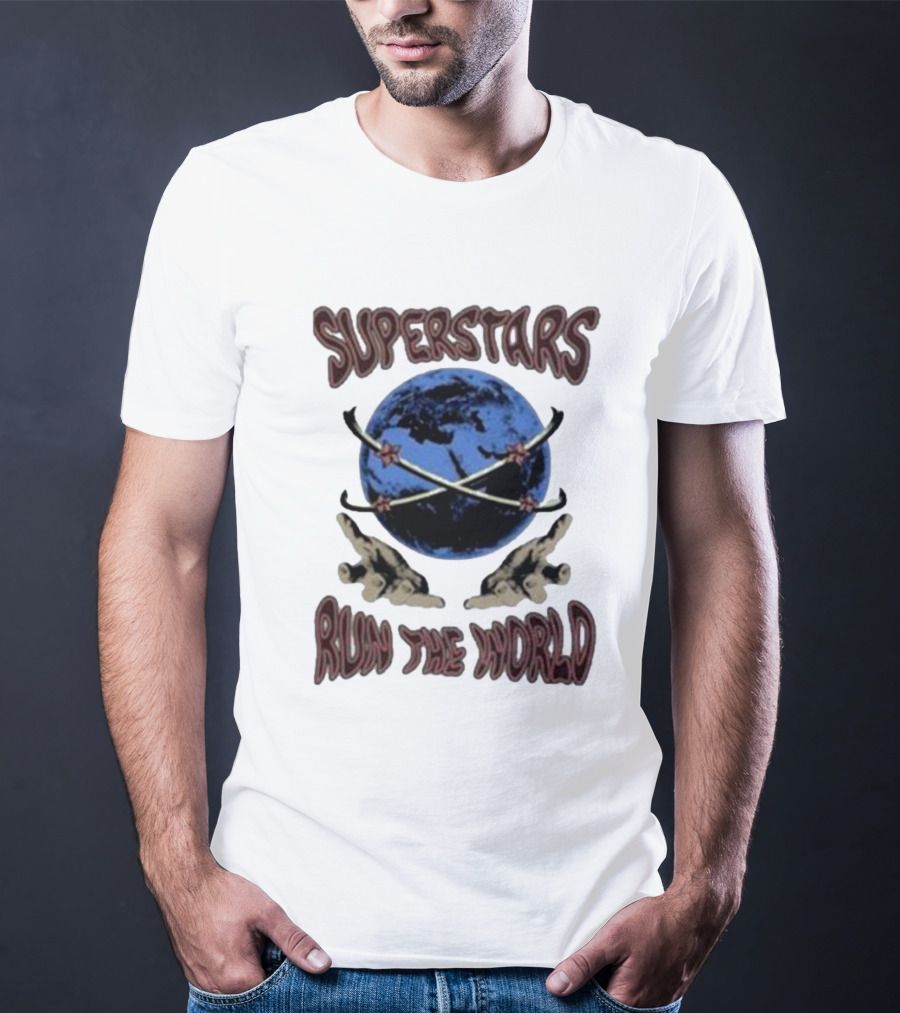 Superstars Run The World Planet T-Shirt