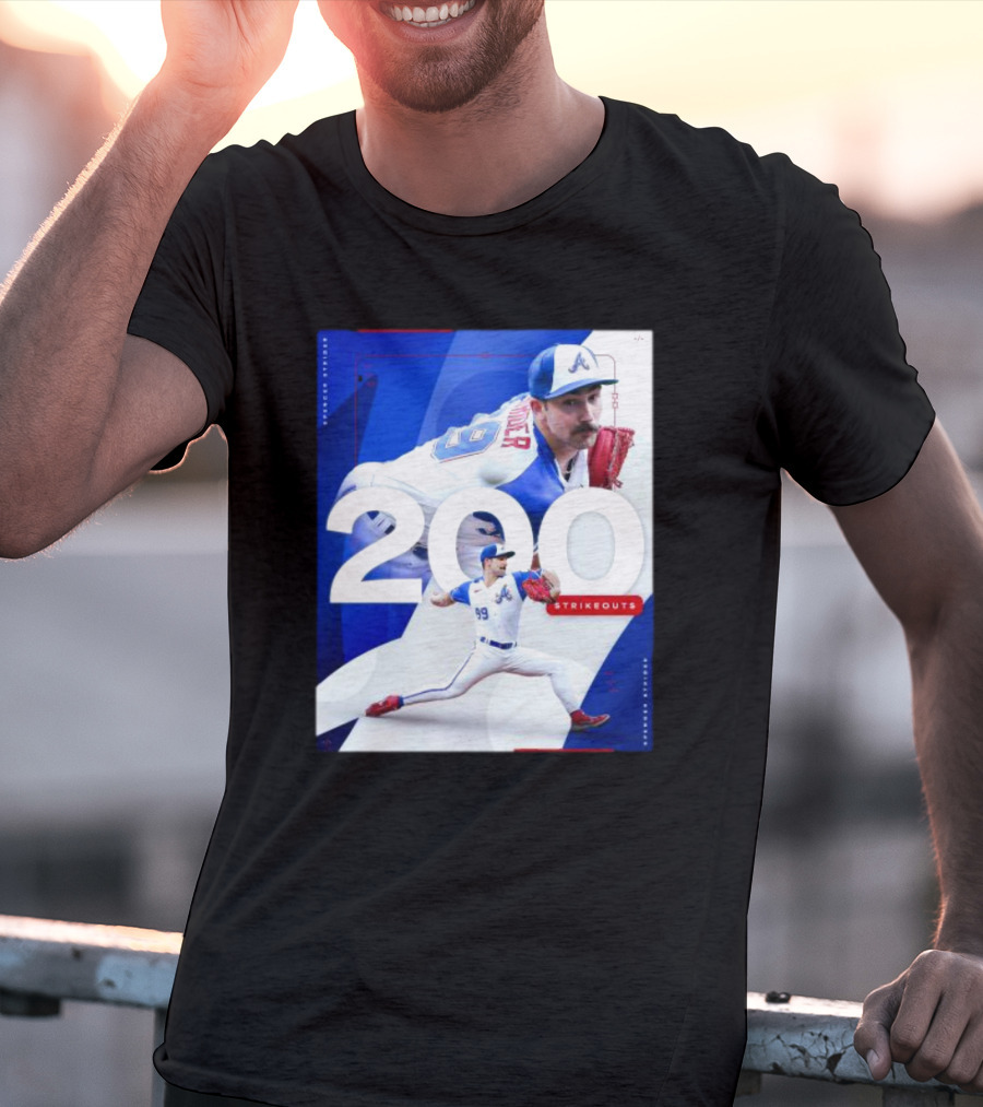 Spencer Strider 200 Strikeouts Season Braves Pitcher Milestone T-Shirt