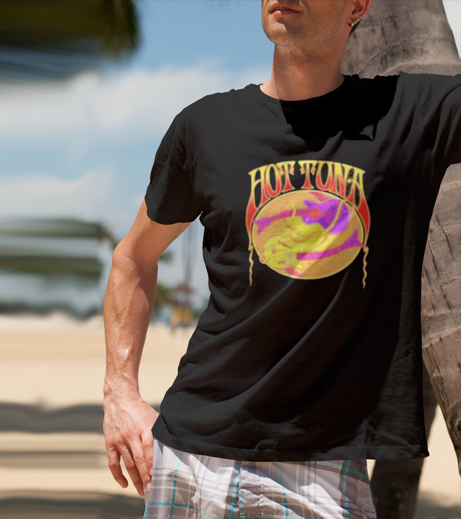 Hot Tuna Vintage Psychedelic Guitar T-Shirt