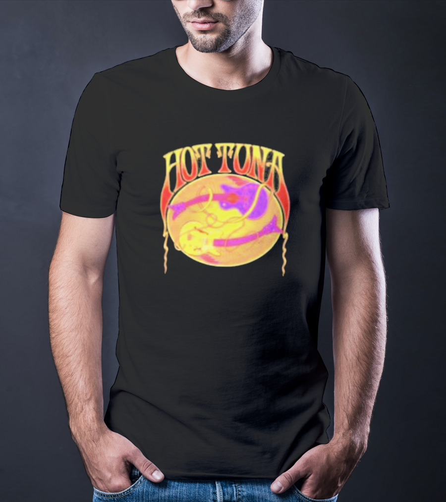 Hot Tuna Vintage Psychedelic Guitar T-Shirt
