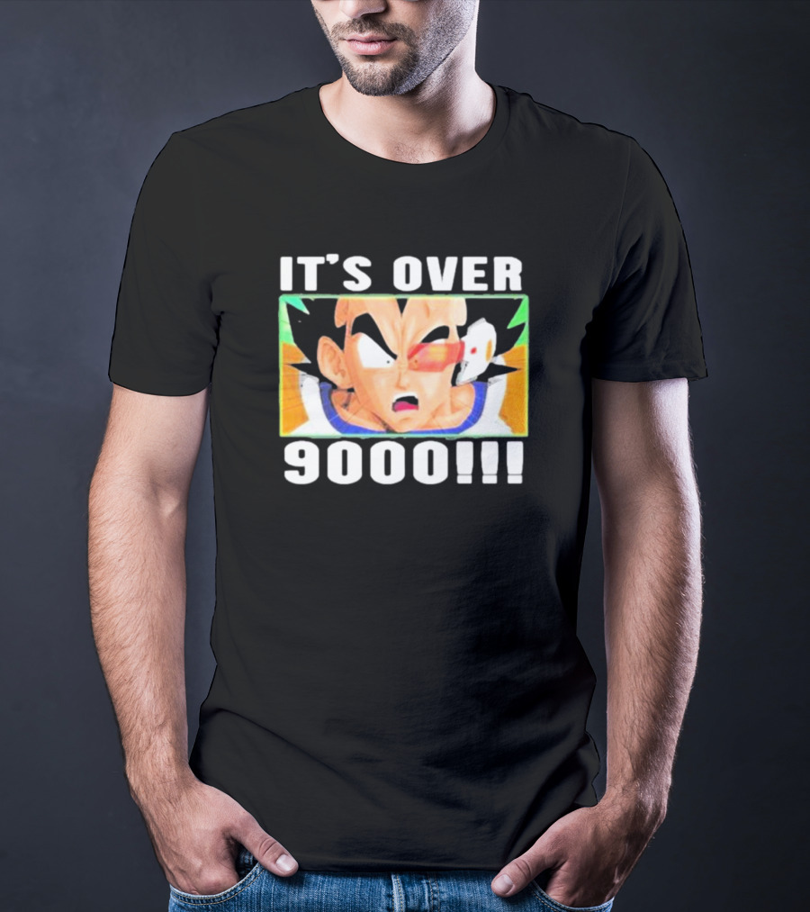 It's Over 9000 Vegeta Dragon Ball Z Power Level Iconic Scene T-Shirt