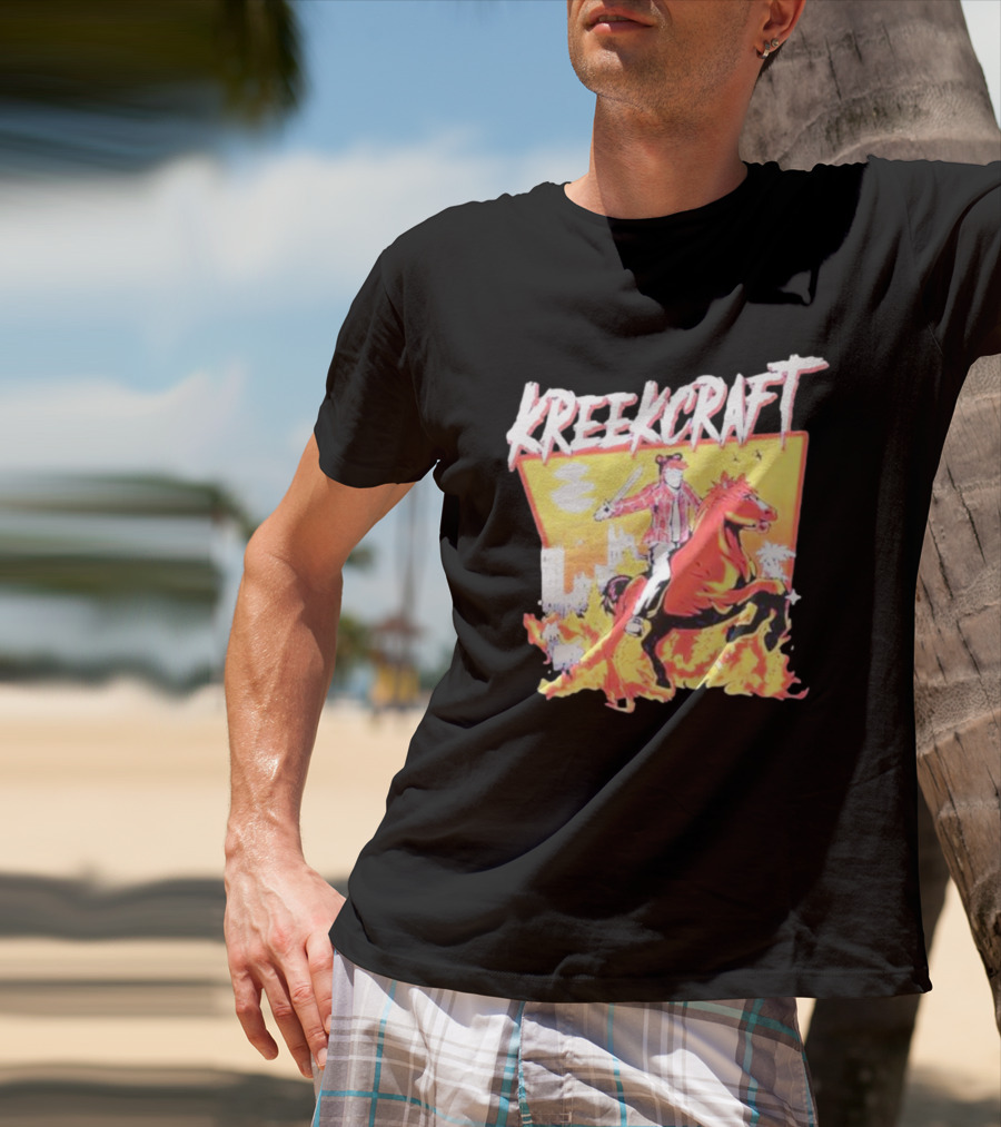 KreekCraft Fiery Horseback Adventure T-Shirt