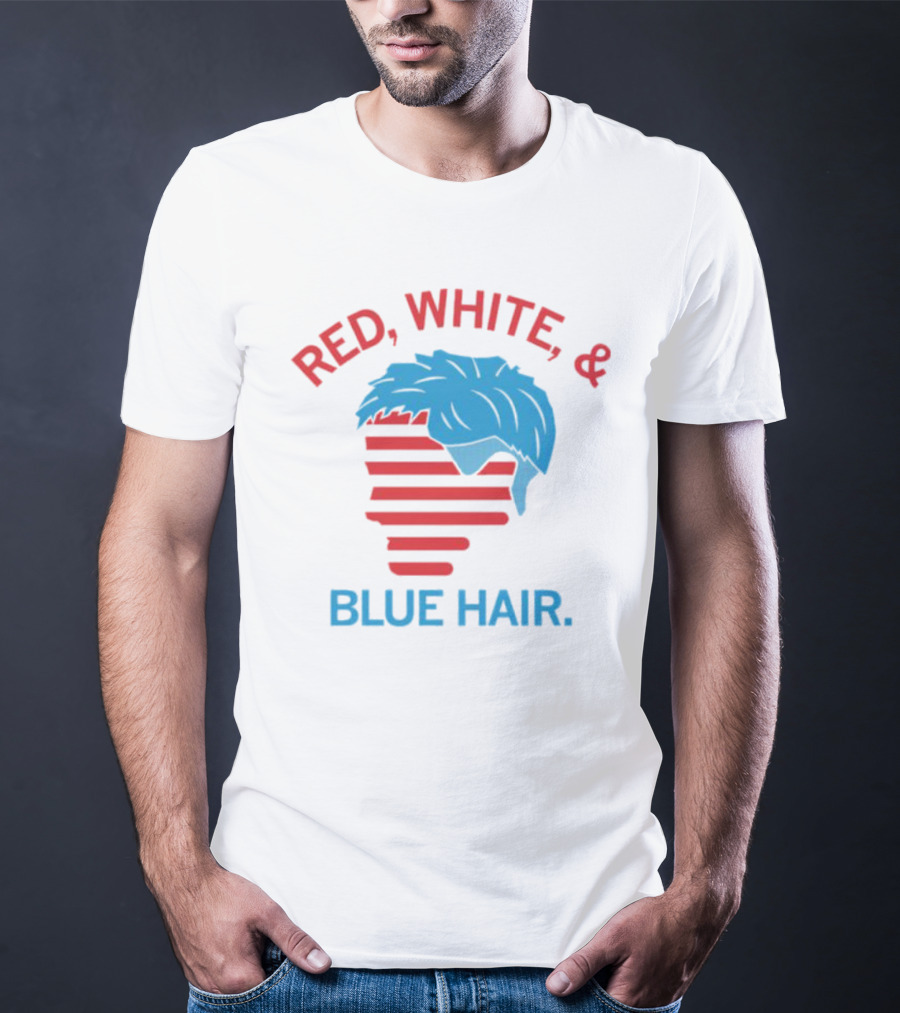 Red White And Blue Hair T-Shirt