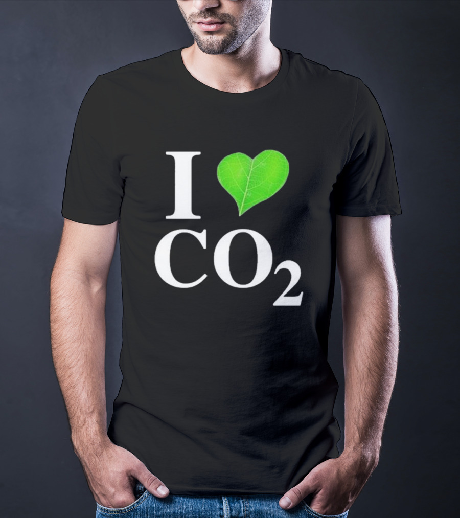 Leaf I Love CO2 Environment Statement Climate Change Awareness T-Shirt