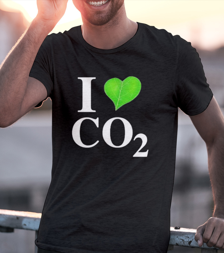 Leaf I Love CO2 Environment Statement Climate Change Awareness T-Shirt