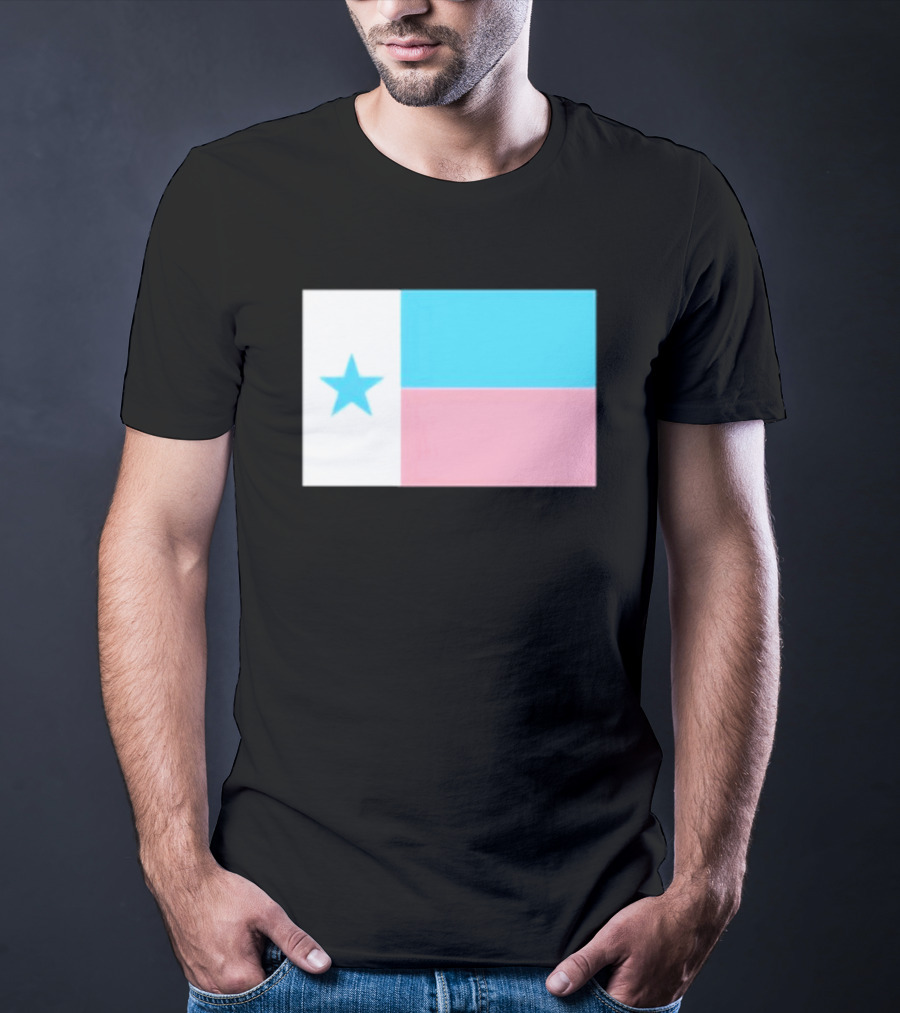 Flags Mashup Bot Texas Trans Pride Trans Texas Flag T-Shirt