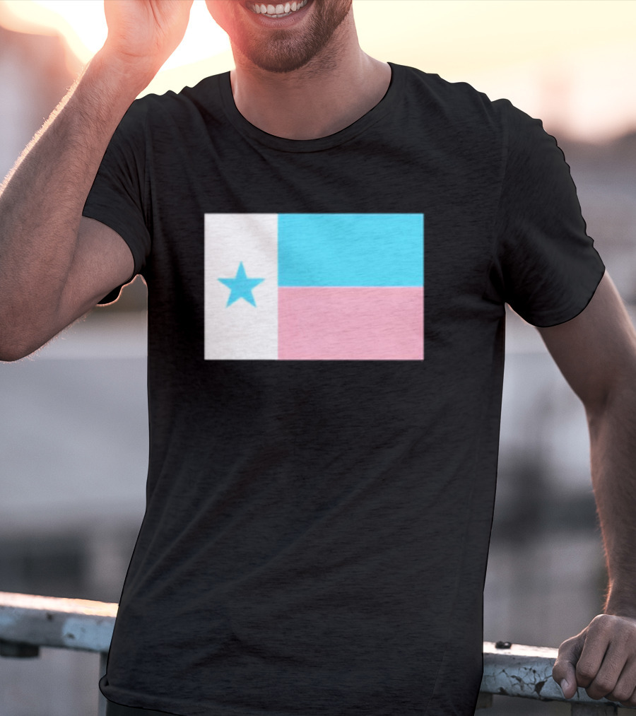 Flags Mashup Bot Texas Trans Pride Trans Texas Flag T-Shirt