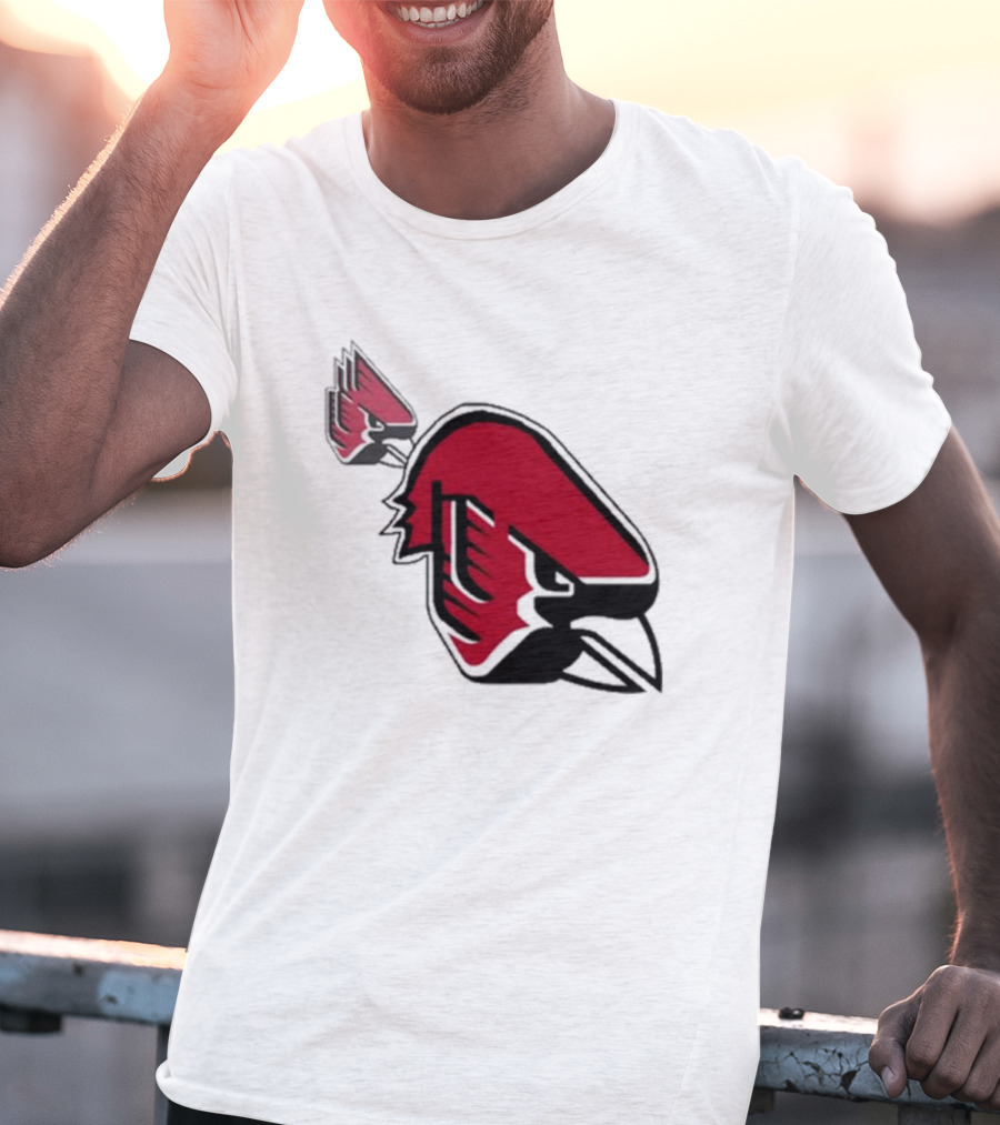 Ball State Cardinal With A Mustache Logo Concept T-Shirt