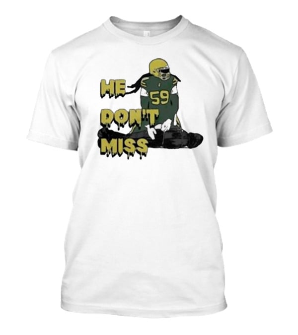 Campechecollective He Don’t Miss Campbell Linebacker 59 T-Shirt