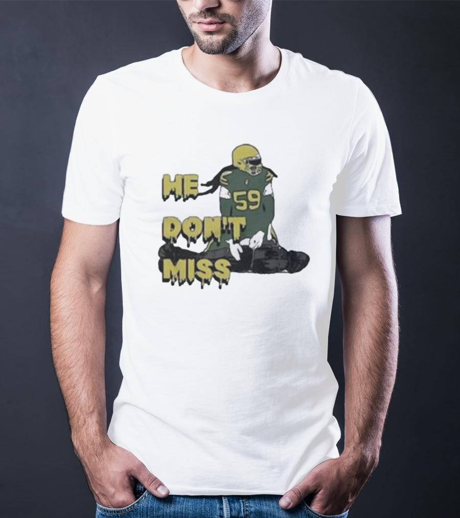 Campechecollective He Don’t Miss Campbell Linebacker 59 T-Shirt