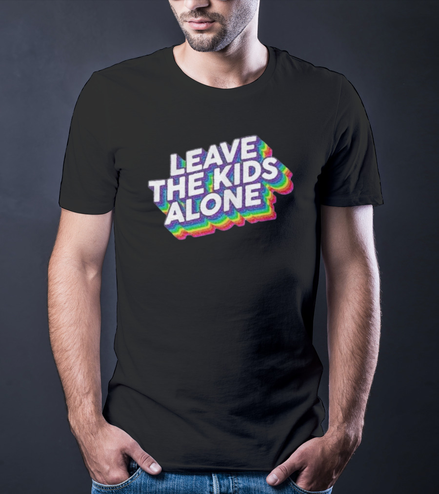 Gaysagainstgroomers Merch Leave The Kids Alone T-Shirt