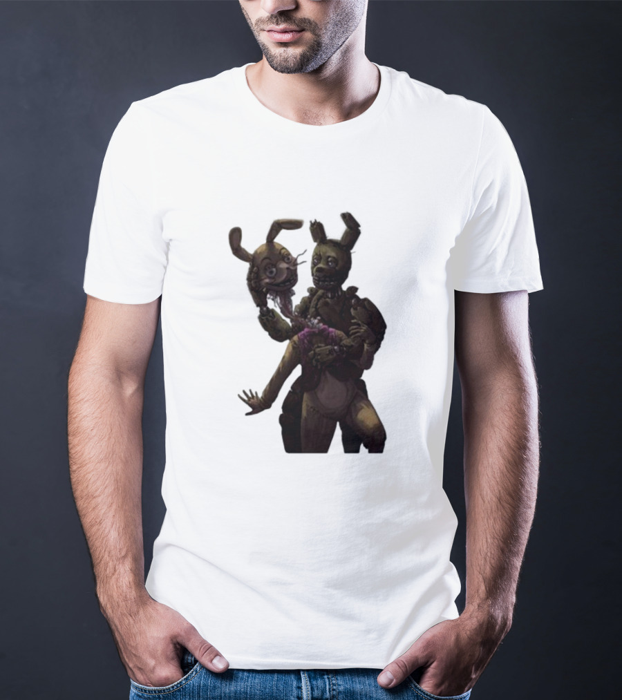 Gumchew Springtrap Malhare Battle Showdown Iconic Horror Character Face-off T-Shirt