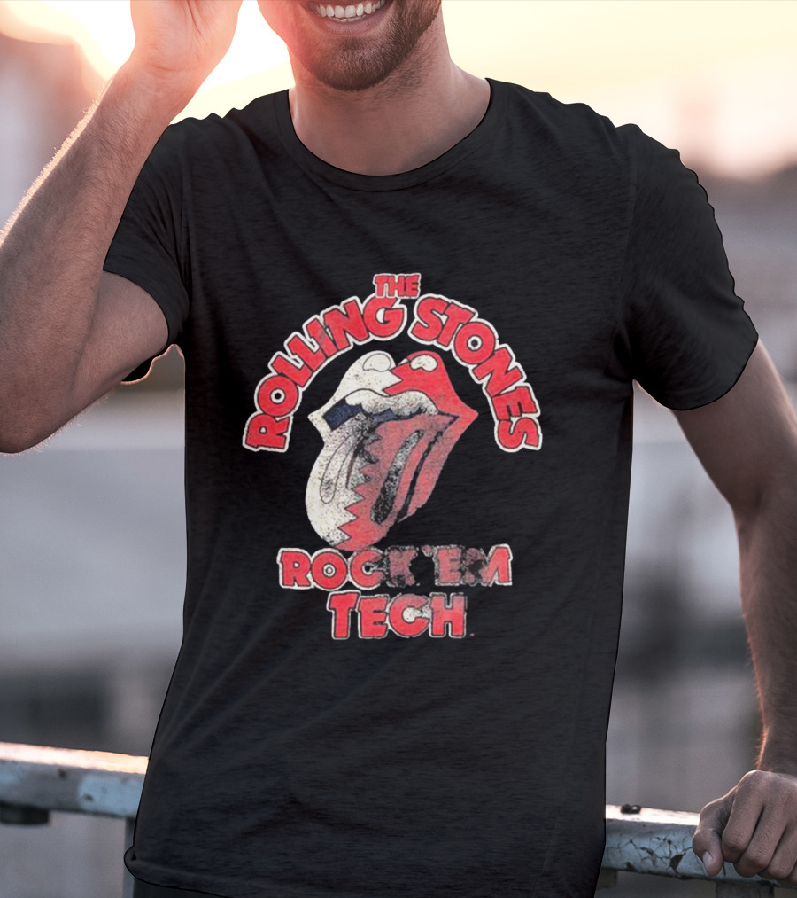 The Rolling Stones Rock 'Em Tech Texas Tech Red Raiders Livy Lu T-Shirt
