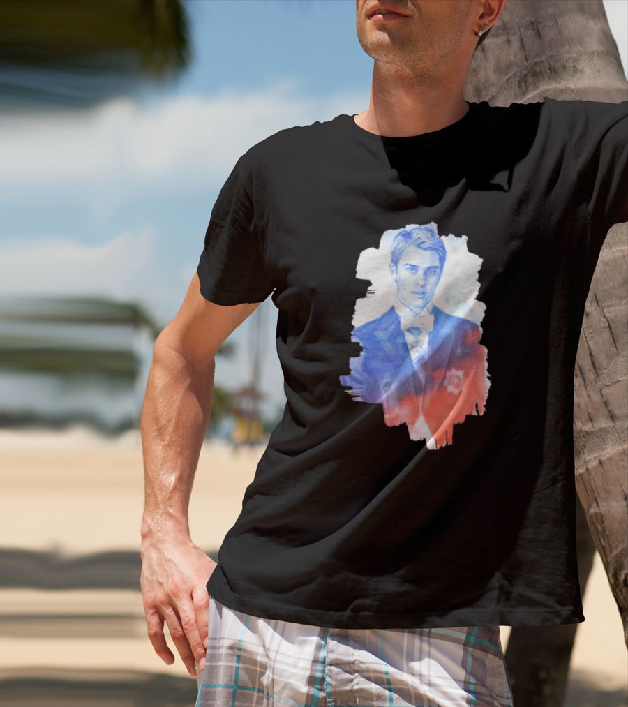 Your Royal Highness Portrait In Blue And Red Tones T-Shirt