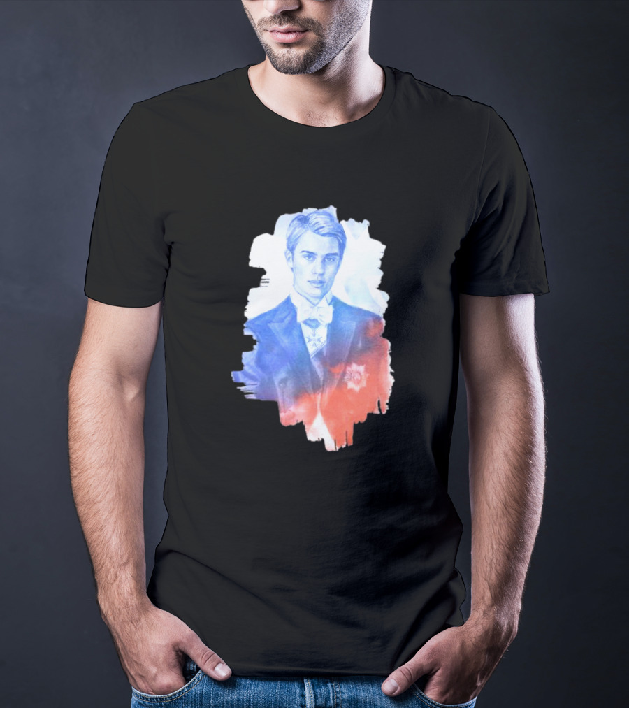 Your Royal Highness Portrait In Blue And Red Tones T-Shirt