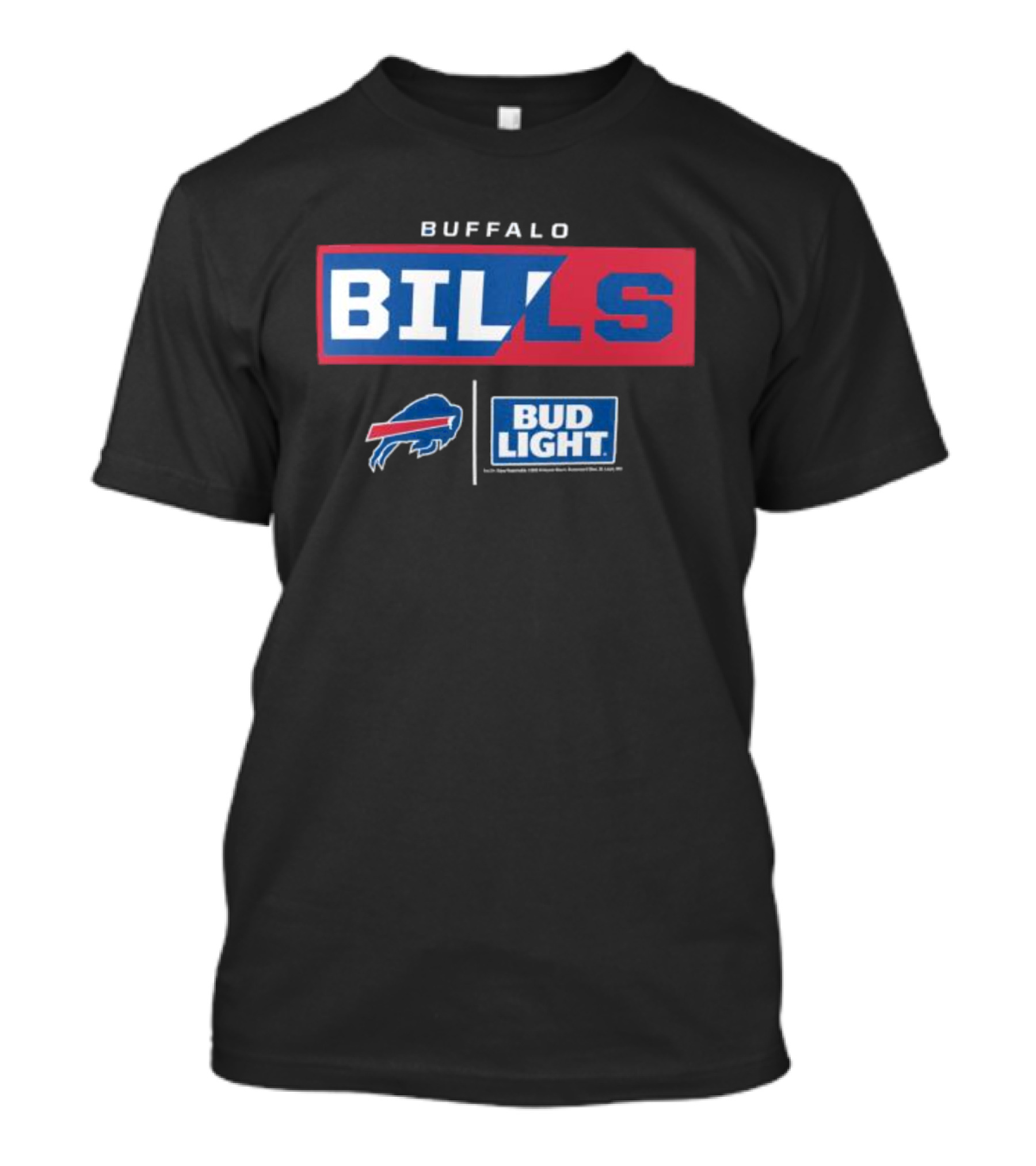 Buffalo Bills Bud Light NFL Collaboration T-Shirt