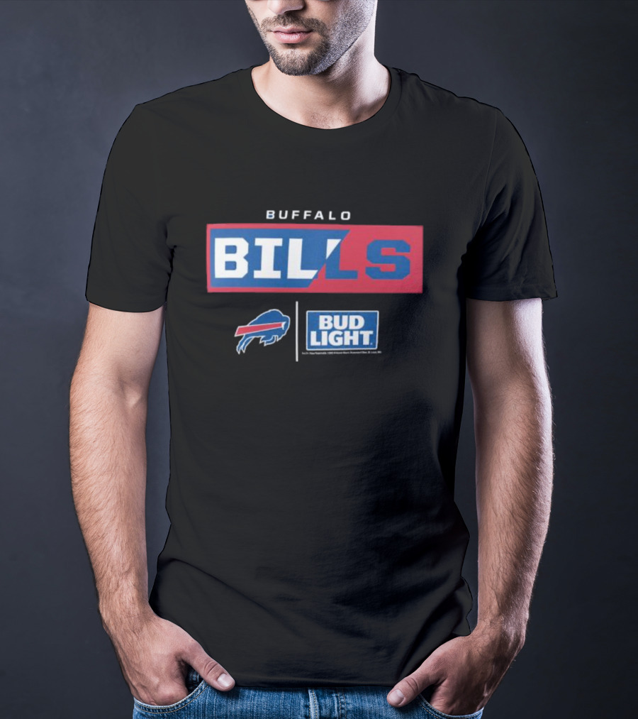 Buffalo Bills Bud Light NFL Collaboration T-Shirt
